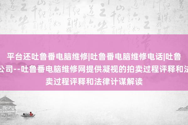 平台还吐鲁番电脑维修|吐鲁番电脑维修电话|吐鲁番电脑维修公司--吐鲁番电脑维修网提供凝视的拍卖过程评释和法律计谋解读